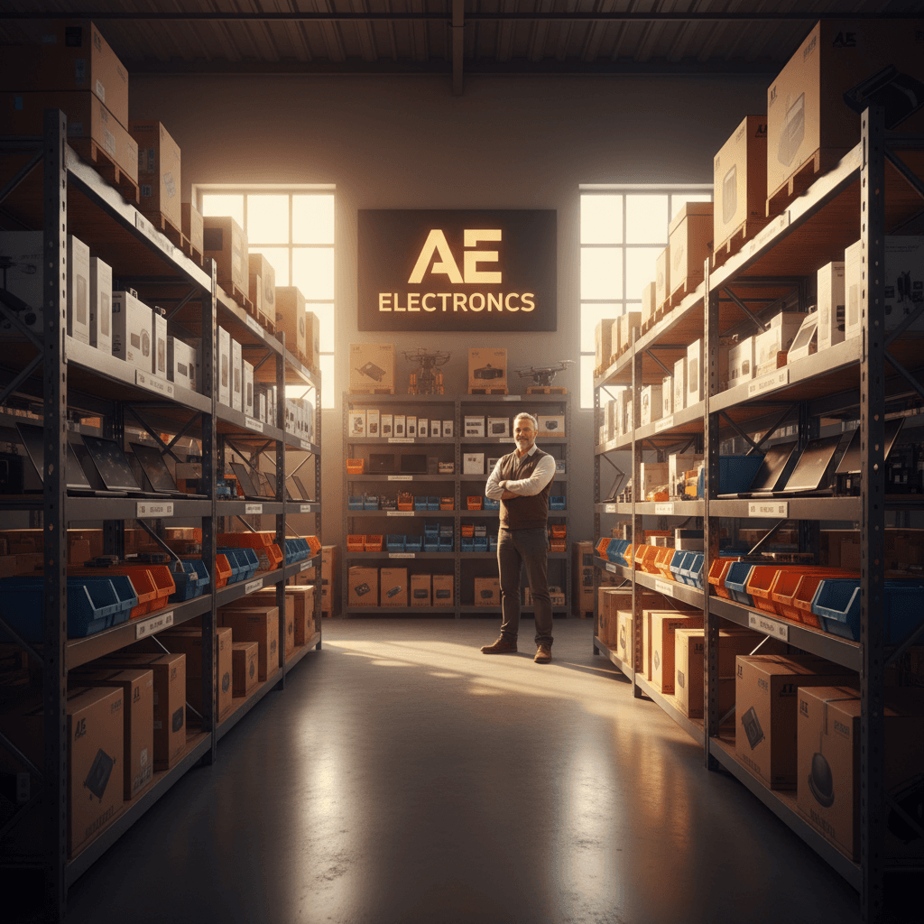 Established AE Electronics warehouse and operations